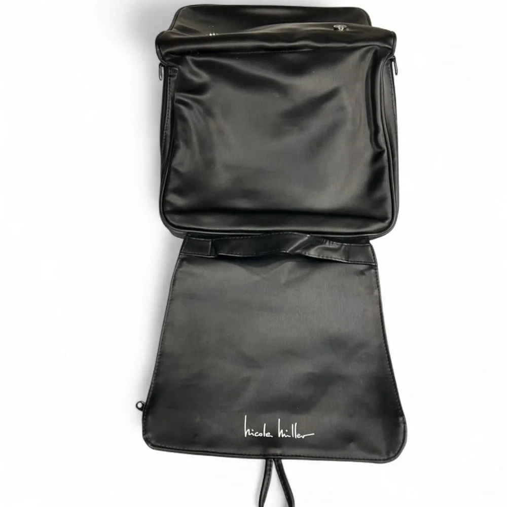 Nicole Miller Black Cosmetic Bag